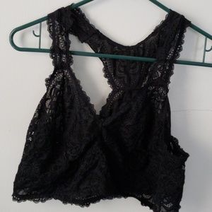 Black lace racerback bralette torrid sz 2